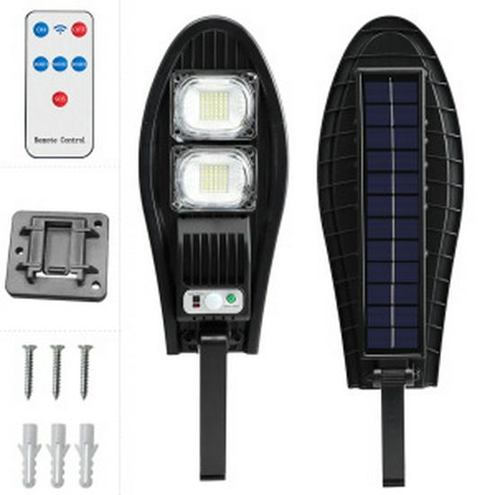 Светодиодный уличный фонарь на солнечной батарее высокой мощности с датчиком движения для наружного использования