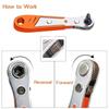 36 Tooth Ratchet Right Angle Ratchet Wrench Durable L-shaped Turning Wrench  Small Space Gap