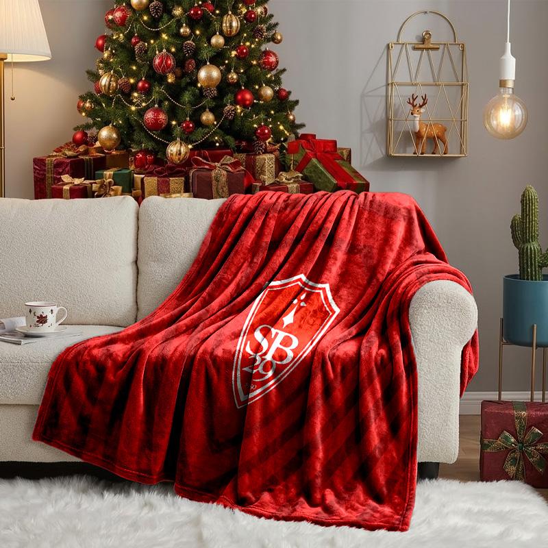 Sb29 Badge Emblem Throws Blanket Flannel Blankets Plush for Couch Bed Gifts for Men Women Travel picnic blanket Christmas fan gifts