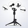 Bracket Metal Desk Top Clip Holder Tripod Microphone Triangular Stand Desk Adjustable Stand