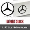 C200 E200 Для Mercedes Benz Для Mercedes Benz C177 CLA 2014-2019 Год 3D ABS серебристый/Черный автомобиль задний Хвост Багажник эмблема значок наклейка