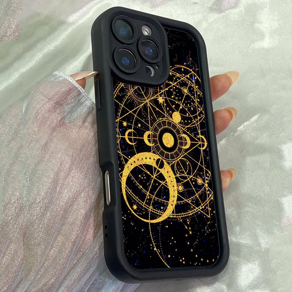JT469 Астрономия Сакральная Геометрия Искусство для iPhone 17 16 15 14 13 Pro Max Samsung S26 S25 Ultra A17 A07 A56 A16 Xiaomi 15T Redmi 15c 14C Мягкий Чехол