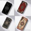 Чехол для телефона с цветочным узором в персидском стиле для Samsung S25, S24, S21, S22, S23, S30, Ultra, S20, Plus, Fe, Lite, 5G Черная крышка