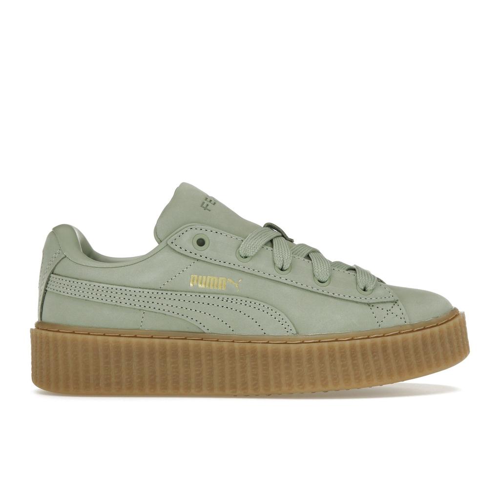 Fenty X Puma Creeper Phatty Earth Tone Pack - Green Fog Women Sneakers Gold Gum 399865-02