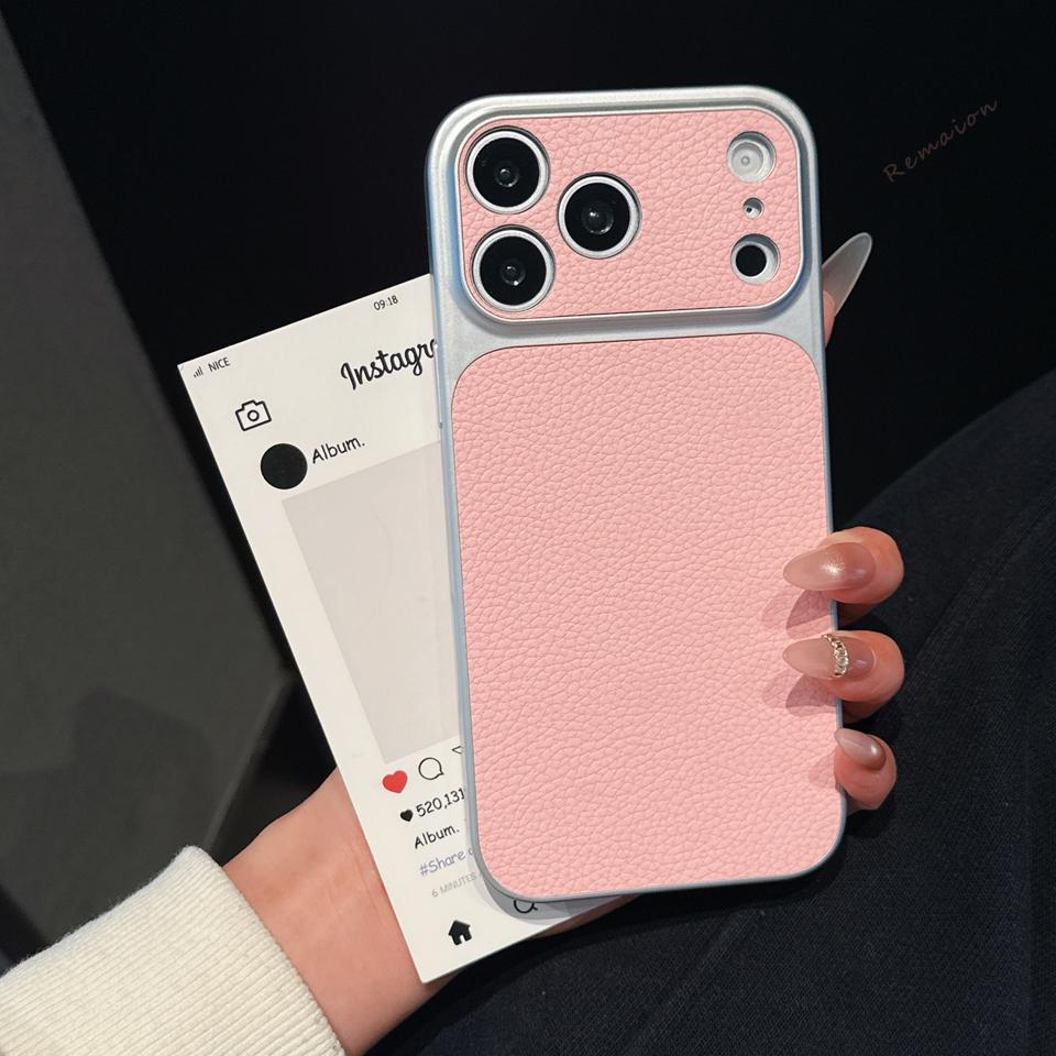 Lychee Retro Leather Phone Case For iPhone 11 12 13 14 15 16 17 Pro Max Air 15 16 14 Plus Shockproof Hard Protector Cover