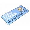 Manchester City FC Official Football Colored Metal Street Sign