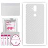apgo Protective Skin Sticker for the Back Compatible with Asus Zenfone 5 Lite ZC600KL, Wrap Film, Foil, Vinyl - Pattern Transparent Carbon