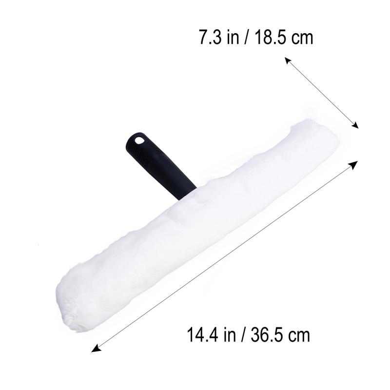 14Inch Fiber Squeegee Head Window Cleaning Tool Glass Scraper Professional Washing Accessories Detachable Water Absorption