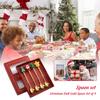 4pcs/set Christmas Cutlery Cartoon Festive Flatware Dining Table Accessories *
