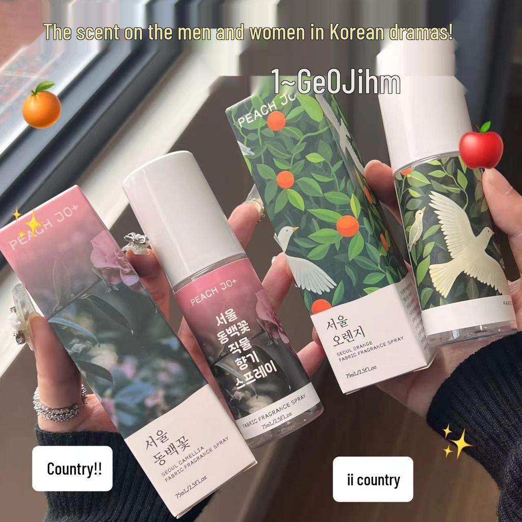 PEACH JO+ Korean Camellia Orange Zen Tea Clothing & Body Deodorizing Spray for Men and Women
