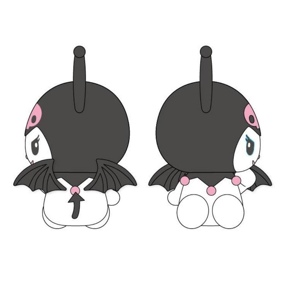 K Company My Melody Kuromi (Angel Series) PVC Mascot Kuromi Black MK-PM-KUB H3.7 x W4.2 x D2.5cm