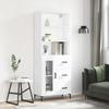 VidaXL Highboard White 69.5x34x180 Cm Engineered Wood 3189509