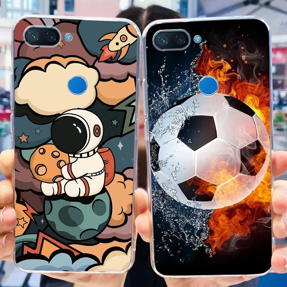Чехол для Xiaomi Mi 8 Lite Милый Расписной Чехол Прозрачный Силиконовый Чехол для Телефона Для Xiaomi Mi 8 Lite 8Lite Задняя Крышка 6.26'' Fundas Coque