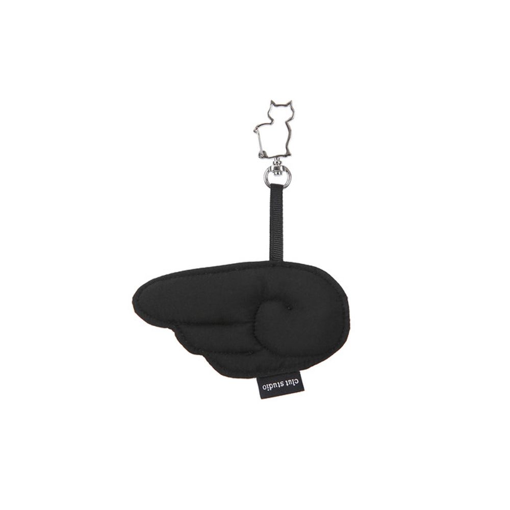 CLUT STUDIO Puffy Wing Keyring - BLACK