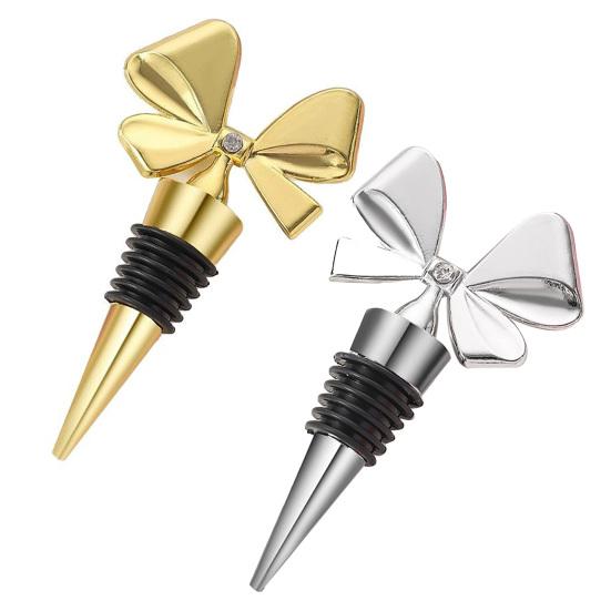 Пробка для красного вина с бантом, уплотнительная крышка для бутылок шампанского, гибкая пробка для бутылок, кухонные принадлежности для бара