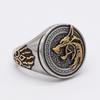 Retro Nordic Viking Wolf Head Thai Atmospheric Ring Fashion Versatile and Powerful Creative Ring