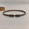 Shape Rose Flowers Buckle Women Leather Waist Belt For Everyday Wear Fashion