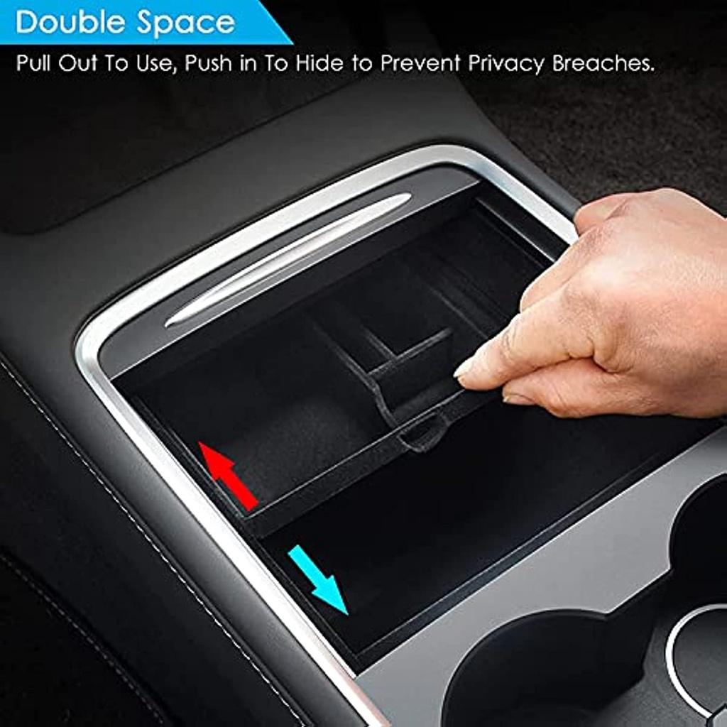 For Tesla Model 3 Model Y 2022 Center Console Organizer Armrest Tray Accessories For Tesla Accessories