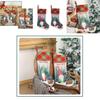 Colorful Green And Red Burlap Rudolph Christmas Stockings For Seasonal Celebrations