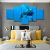 Blue ocean whale 5 pcs  Modern Home Wall Decor Canvas Picture Art HD Print Painting On Canvas for Living Room No Frame