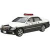 Aoshima Bunka Kyozai 1/24 Scale The Patrol Car Series No. 3 Toyota GRS182 Crown Patrol Car for Traffic Enforcement (2005) Plastic Model
