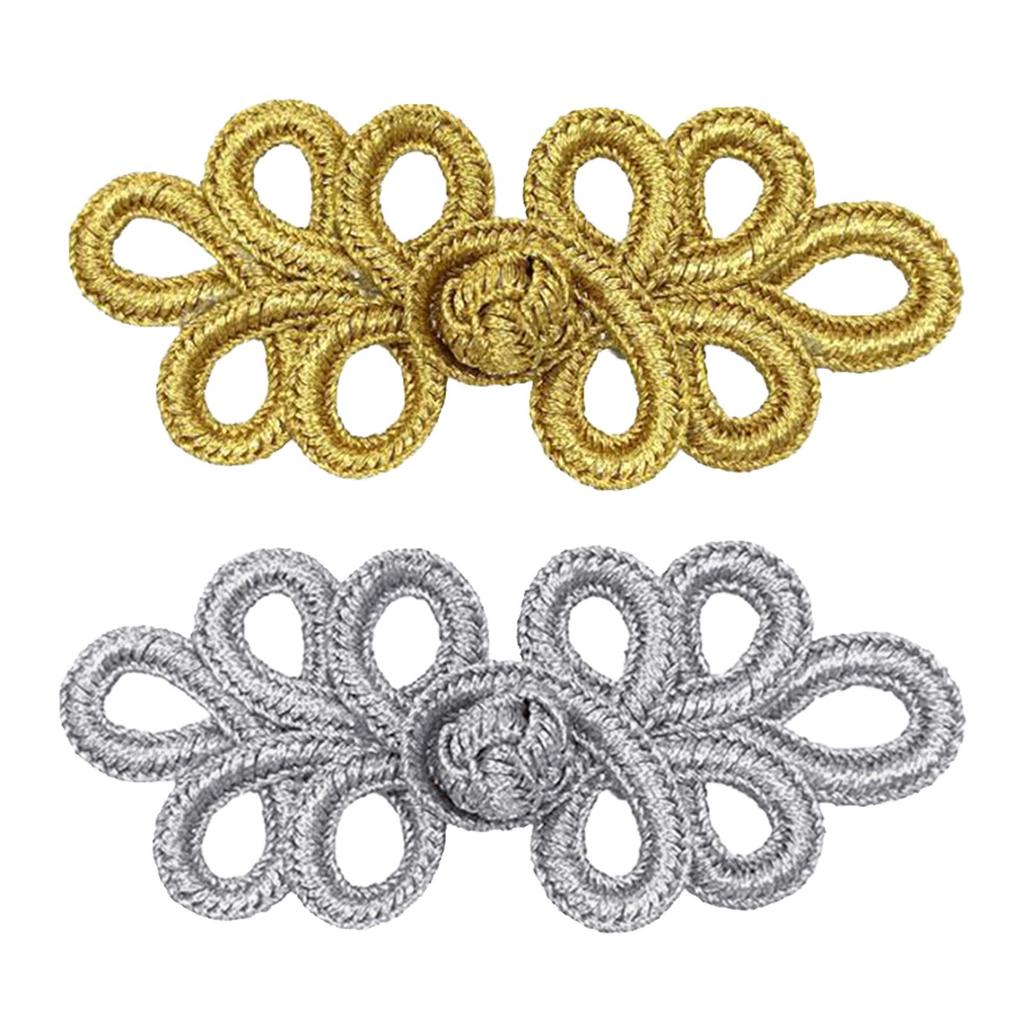 10Pair Chinese Knots Frog Buttons Sewing Button Closure Fasteners Traditional Handcraft Button Decor Closure Button For Sewing