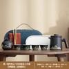 Portable travel tea set, one pot and four cups, small set, simple outdoor kung fu teapot, camping express cup