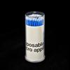Mini Disposable Microfiber Plastic Swab Extension Oral Lab Nylon Pale Applicator Barrel Dental Eyelash Microbrush Eye Stick Wand