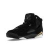 Air Jordan True Flight Black Metallic Gold Speckled Men Sneakers White 342964-072