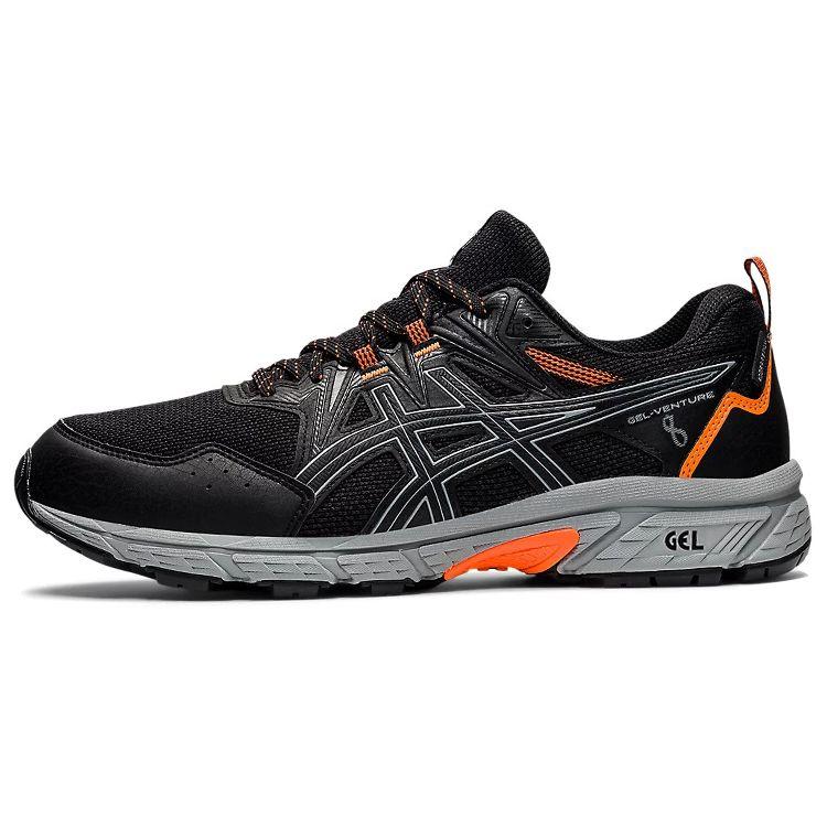 Asics Кроссовки для бега Gel-Venture 8, удобные, с низким верхом, мужские, цвет Графитовый-Черный, 1011A825-004