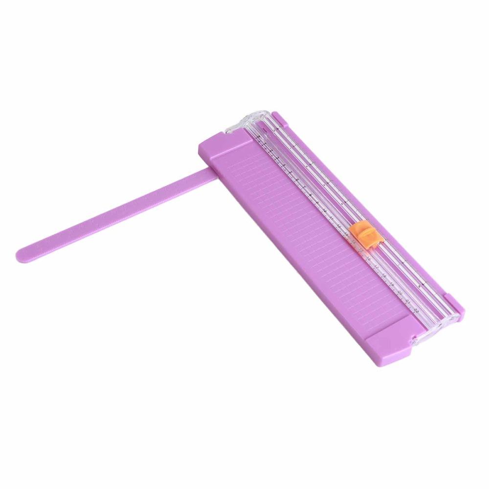 Purple/Pink/Orange/Blue/White A4 Paper Trimmer 220*60mm Cutting Size Paper Trimmer Photos Cutting
