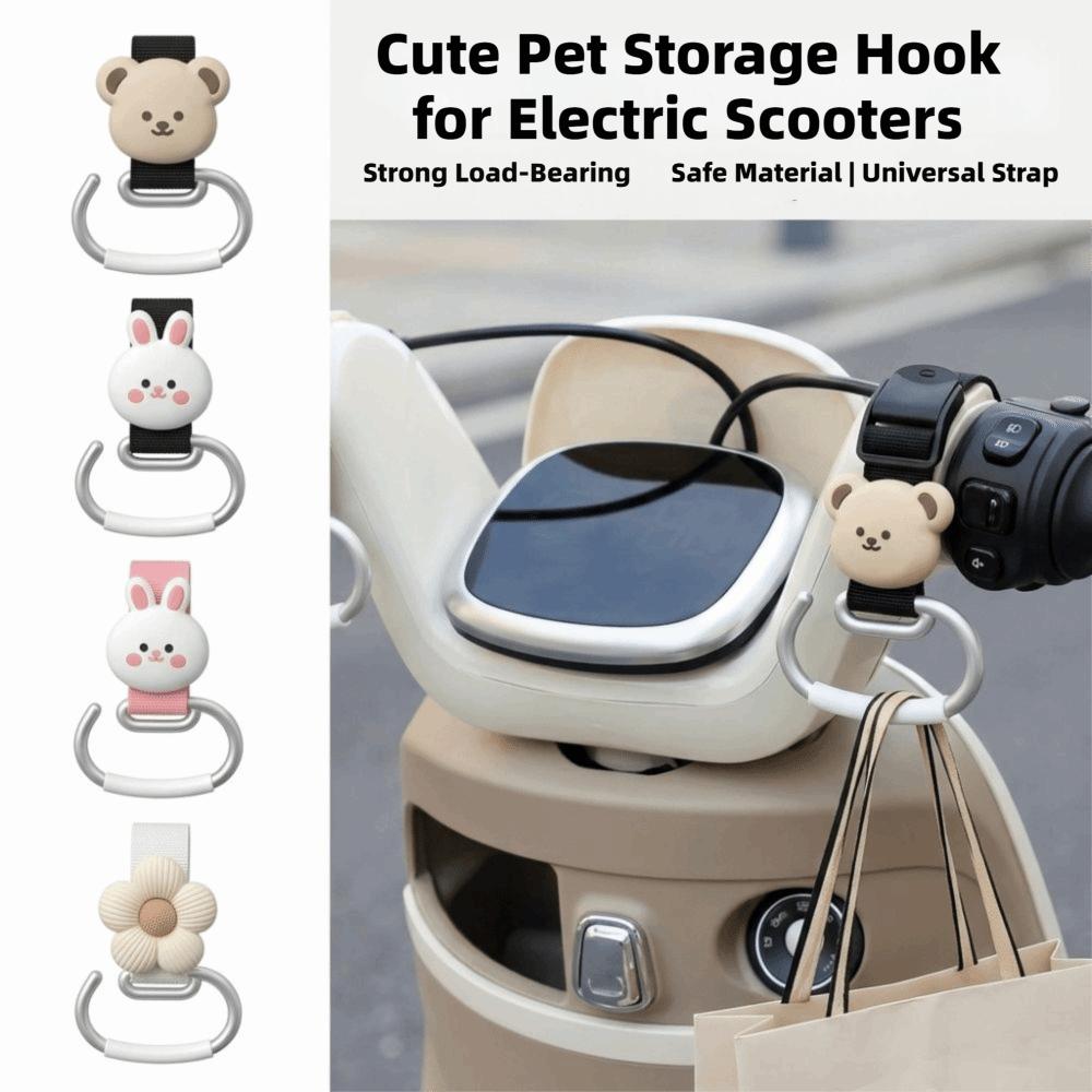 2PCS Extended Length Handlebar Hook Hanging Bracket Handlebar Mount Hook Daily Item Hanging