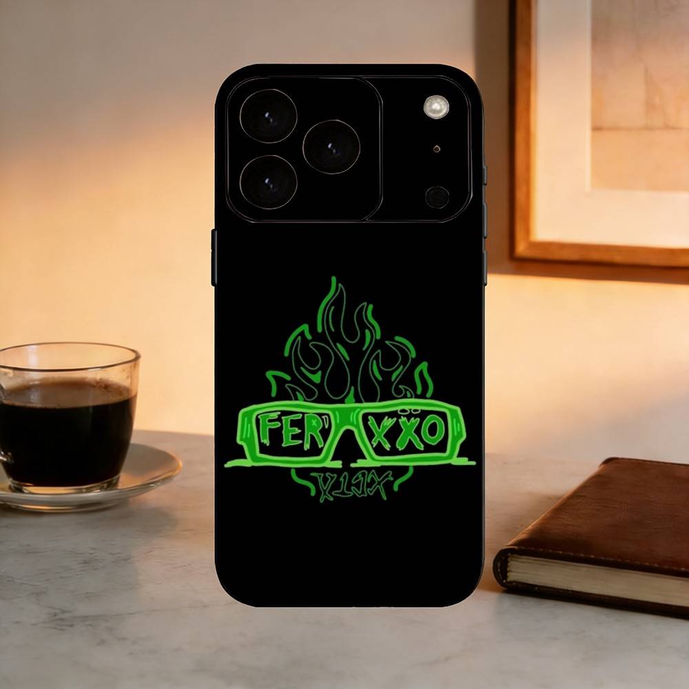 Чехол для телефонаsinger Feid Ferxxo SlXDO для iPhone 17, 16, 15, 14, 13, 12, 11 Plus, Pro Max, Другие Мягкий Черный Чехол