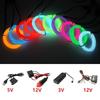 1Pcs Neon Wire Lighting Strips Drive Car Interior Inverter Plug Adapter Controller EL Wire Drive