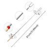 8pcs 32inch BBQ Barbecue Fork 304 Stainless Steel Scalable for Outdoor Camping Campfire, Wooden Handle Barbecue Stick