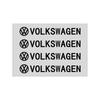 4Pcs Car Door Handle Stickers Tire Rear View Mirror Decals For Volkswagen Golf-5 6 7 MK6 Jetta Lavida Polo Tiguan Passat B5 B6 B7
