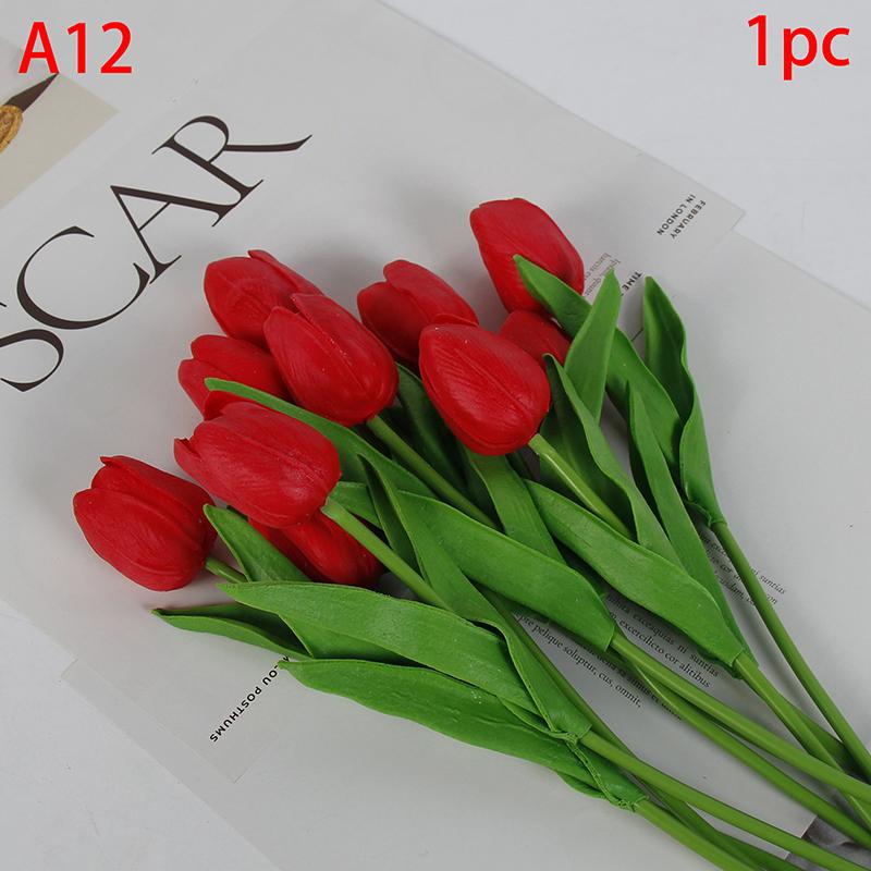 1 шт. тюльпаны искусственные цветы настоящие сенсорные цветы тюльпан букет декор поддельные тюльпаны цветок для домашнего свадебного украшения