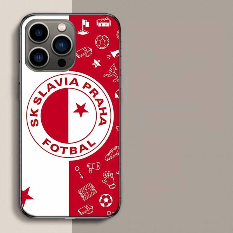 Чехол для телефона SK Slavia Praha Чехия для Apple iPhone 16E 16 17 Pro Max Air 15 Pro 14 Plus 12 13 Mini Милый Fu