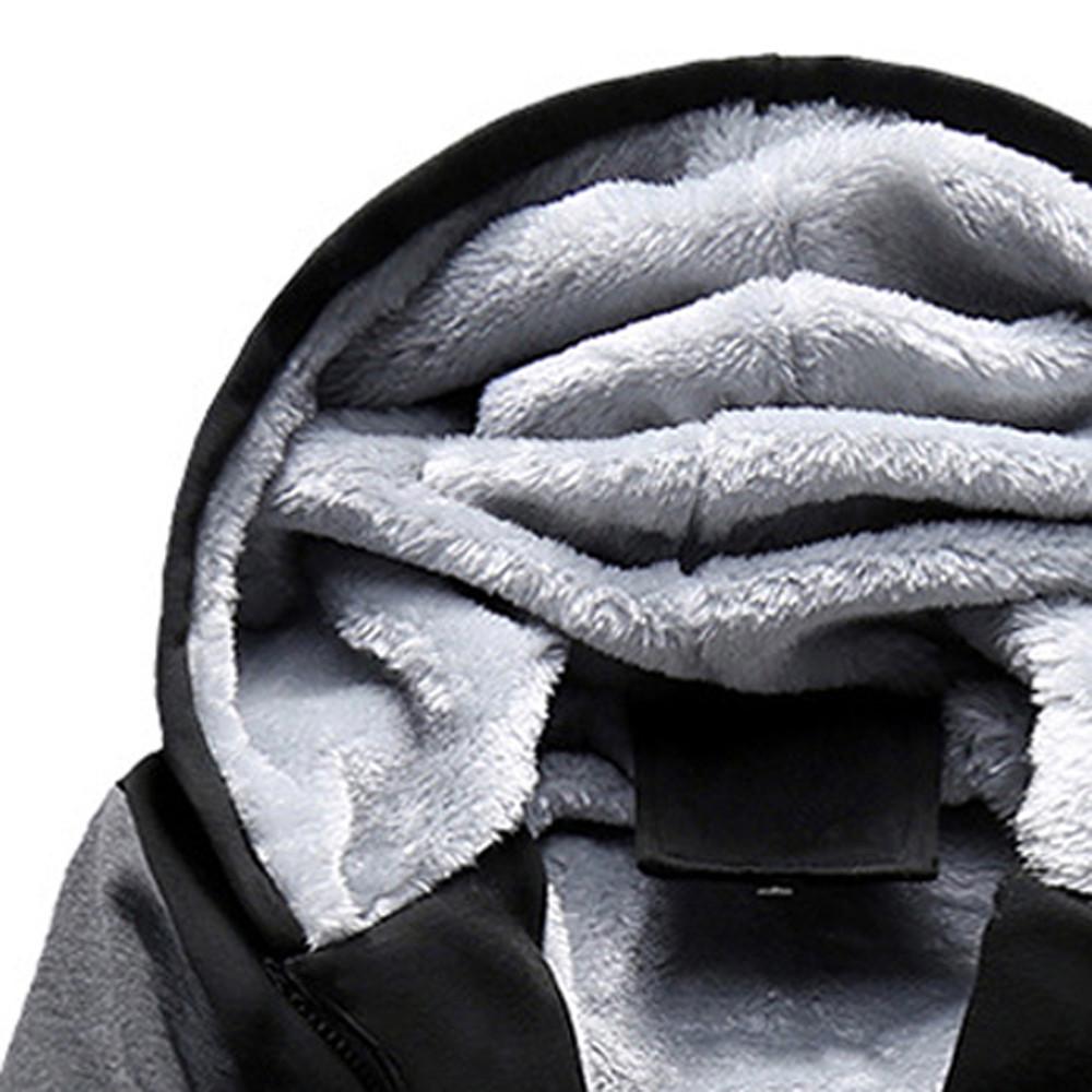 Мужская толстовка с капюшоном M-5XL, зимняя теплая флисовая куртка на молнии, верхняя одежда, пальто