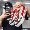Fashion Men's 2025 Summer New Mesh Breathable Casual Sneakers Fashion Trend Comfortable Versatile Color Blocked Thick Soled Chunky Shoes