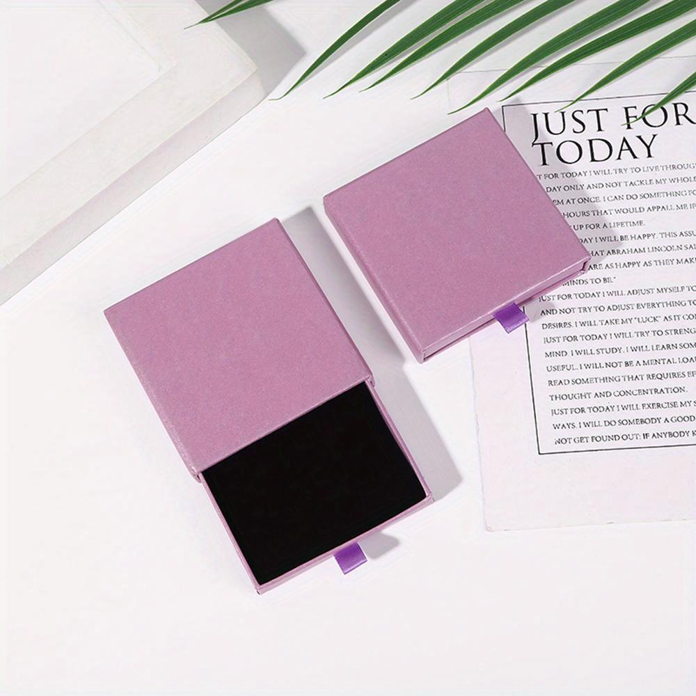 Творческий ящик для упаковки ювелирных изделий, коробка для хранения ожерелий, колец, сережек, браслетов, органайзер, подставка для дисплея, однотонная бумага, подарок 2022