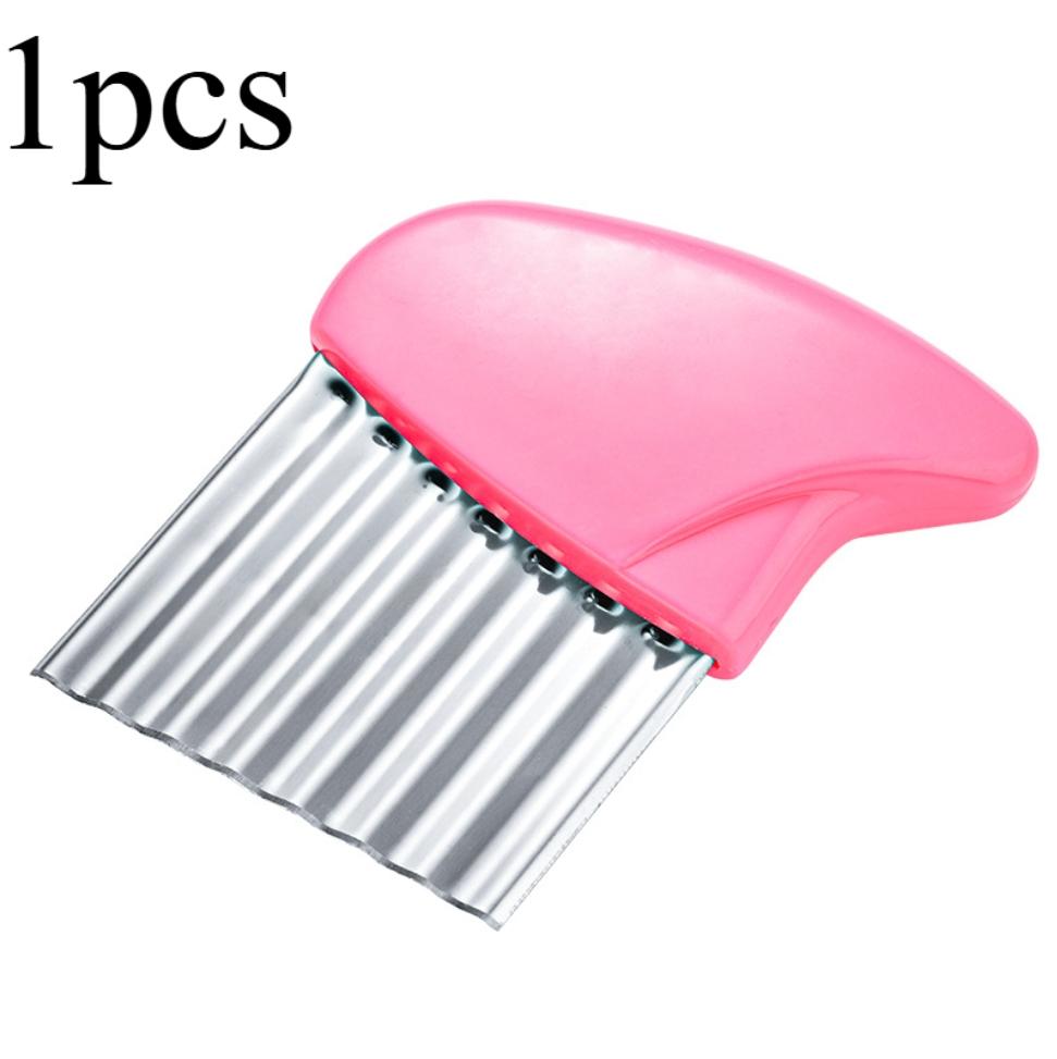 Лезвие для фигурной резки, Нож для вафельной резки картофеля, Нержавеющая сталь, Овощной нож для нарезки волнами, Слайсер для картофеля фри для моркови, лука