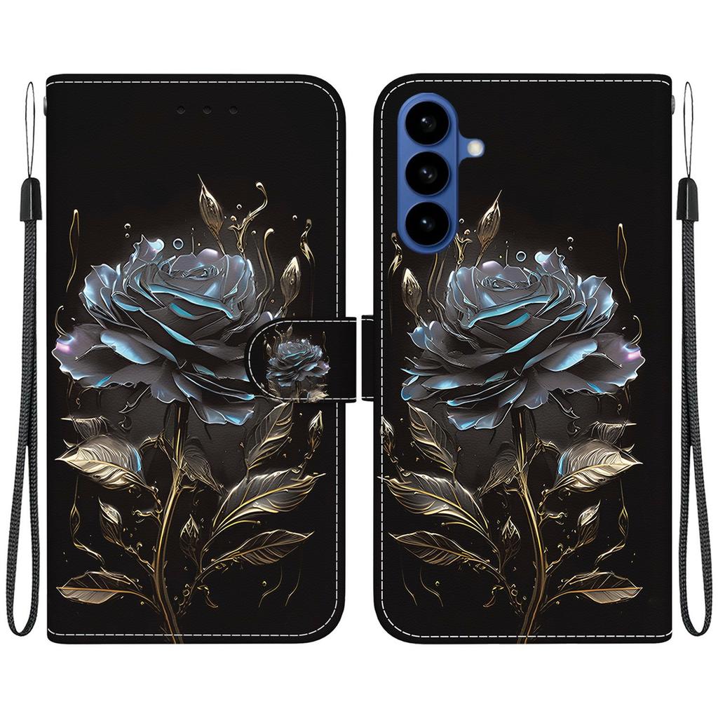 For Samsung Galaxy A57 5G Wallet Phone Case Anti-Drop Pattern Printing Leather Flip Cover with Strap