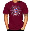 Summer Cool Tee Shirt Barbers Pole Scissor Hair Clippers Comb T Shirt - Barber Tee Cotton T-shirt