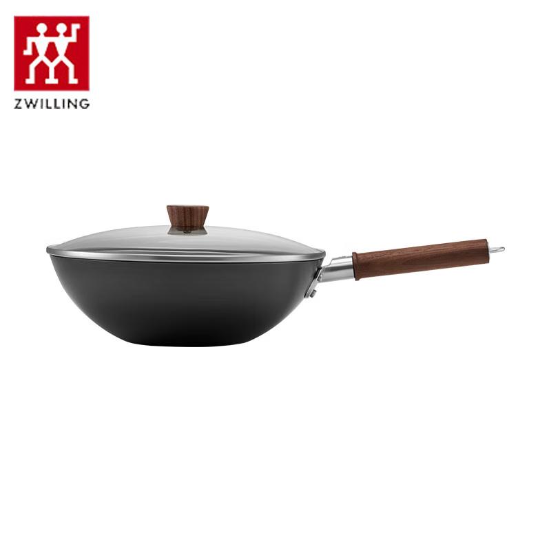 Zwilling Dragon Series 30cm Flat-Bottom Non-Coated Iron Wok