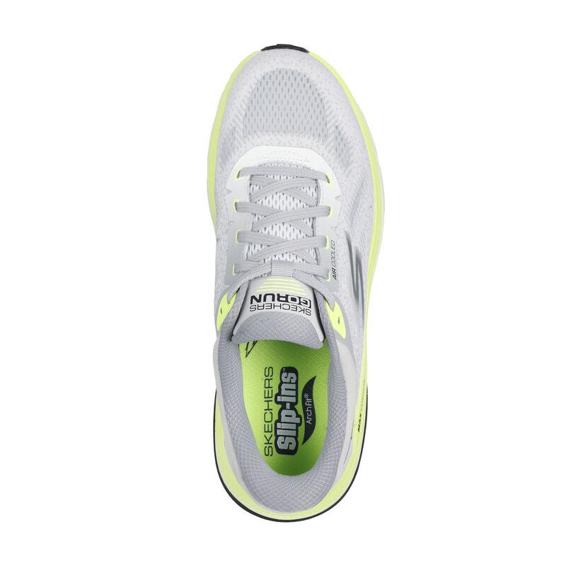 Skechers Мужские кроссовки Goran Max Cushioning Arch Fit Cool Core Повседневные Простые Модные Удобные Низкие Беговые Кроссовки Мужская Спортивная Обувь Светло-Серый 220584-WGY
