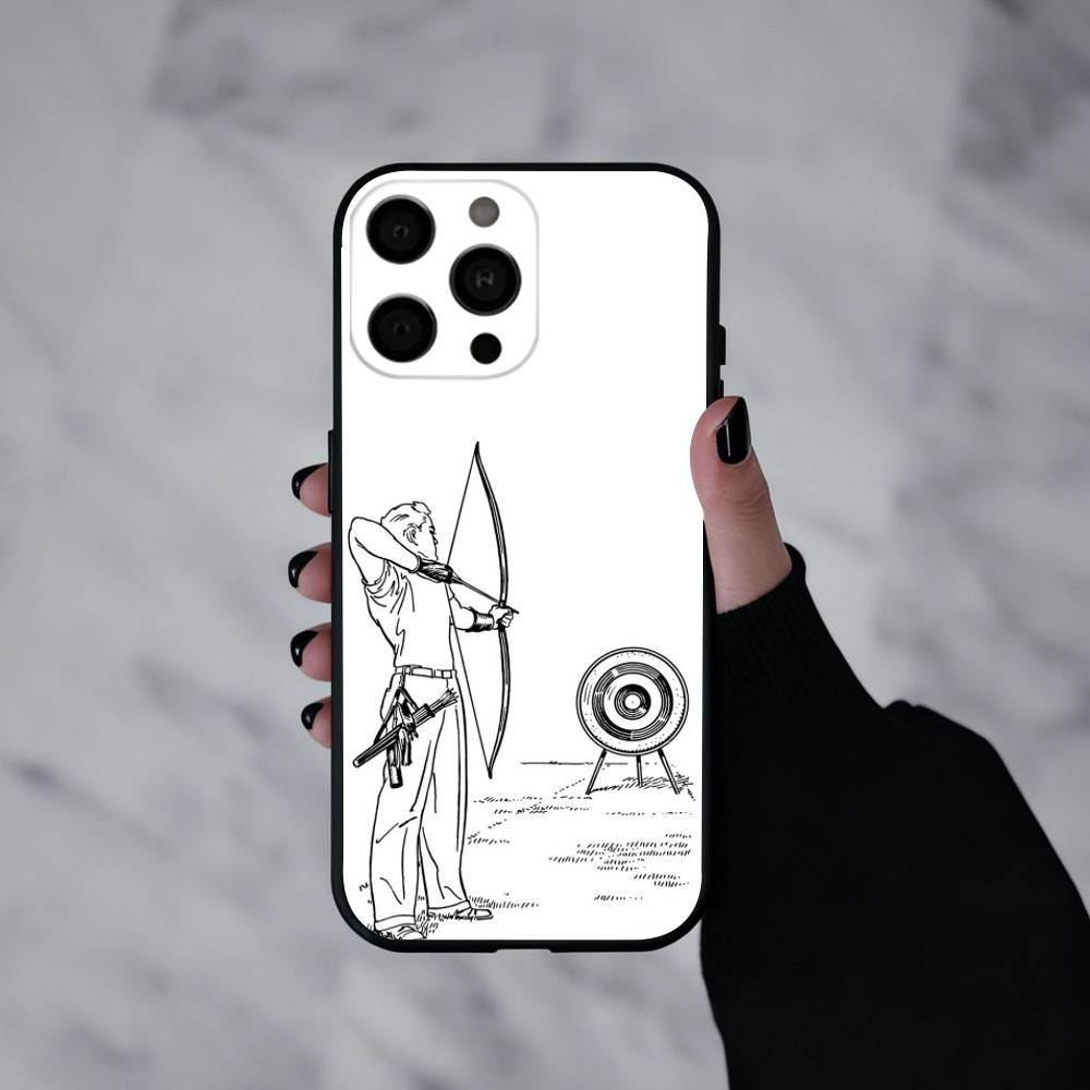 A-Лук S-Спорт Чехол для телефона для iPhone 17pro,16,15,14,13,12,11 Plus,Pro Max,XS,Мягкий силиконовый черный чехол