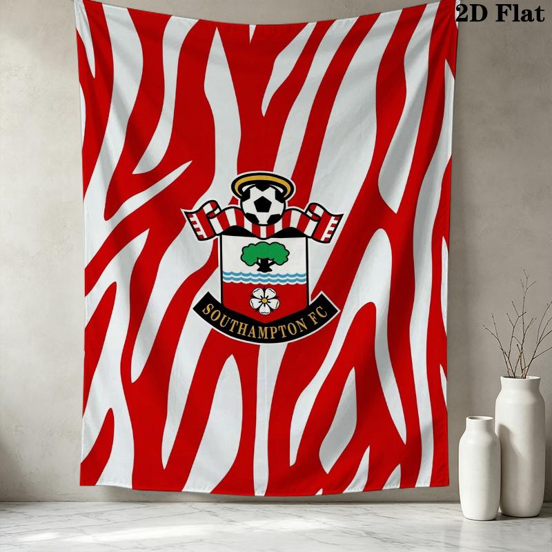 Southampton FC Wall Tapestry Aesthetic Wall Hanging Printed Fabric Blanket Decorative Tapestries for Bedroom Living Room Home Decor