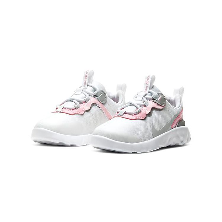Nike React Element 55 Low Top Running Shoes Baby Sneaker Gray Pink CK4083-102