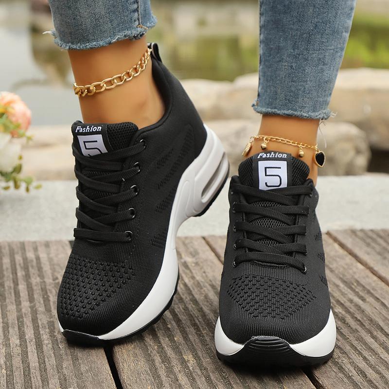 Женская спортивная обувь на воздушной подушке, дышащая и высокая спортивная обувь, повседневная спортивная обувь для прогулок на открытом воздухе